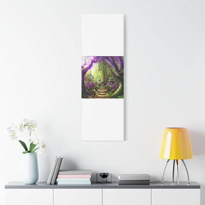 Enchanted Fairy Forest Canvas Wall Art — Magical Woodland Pathway