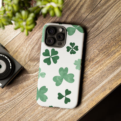 Shamrock Tough Phone Case — St. Patrick’s Day Clover Protective Cover