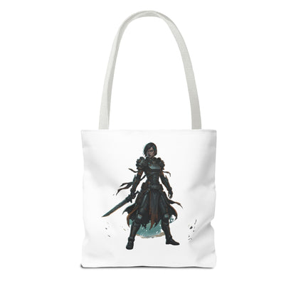 Rogue Warrior Tote Bag – Dark Fantasy Assassin Illustration
