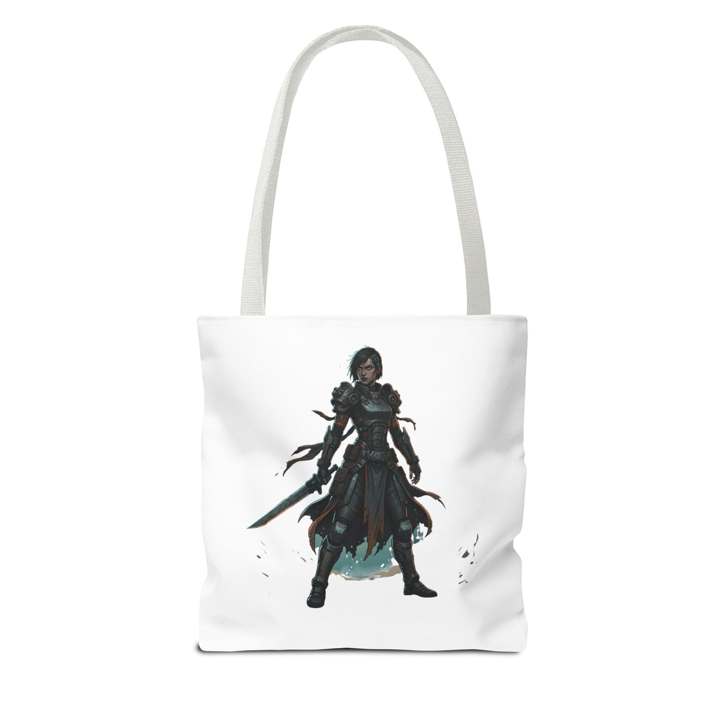 Rogue Warrior Tote Bag – Dark Fantasy Assassin Illustration