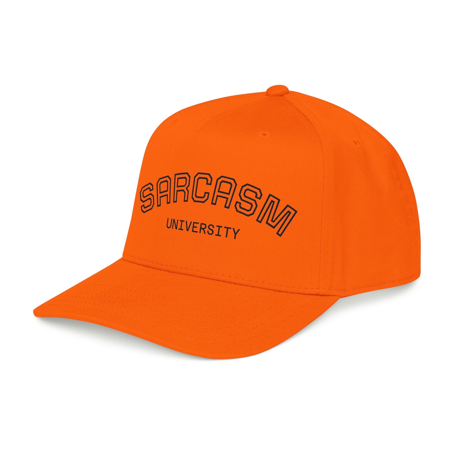 Sarcasm University Baseball Cap — Funny Embroidered Mid-Profile Hat