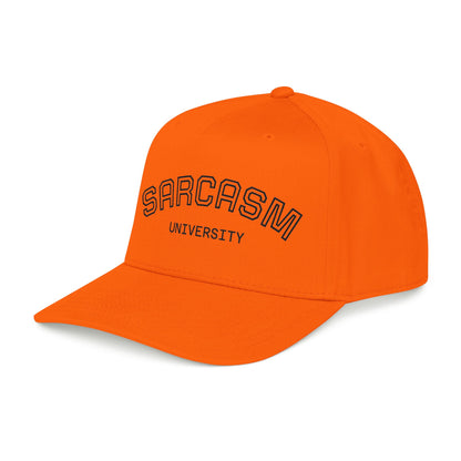 Sarcasm University Baseball Cap — Funny Embroidered Mid-Profile Hat