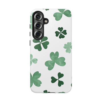 Shamrock Tough Phone Case — St. Patrick’s Day Clover Protective Cover