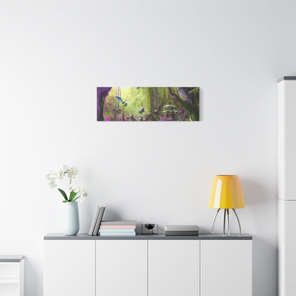 Enchanted Fairy Forest Canvas Wall Art — Magical Woodland Pathway