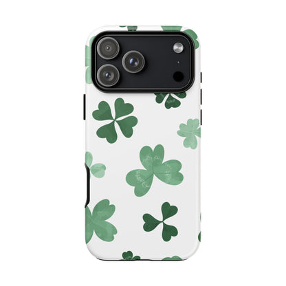 Shamrock Tough Phone Case — St. Patrick’s Day Clover Protective Cover