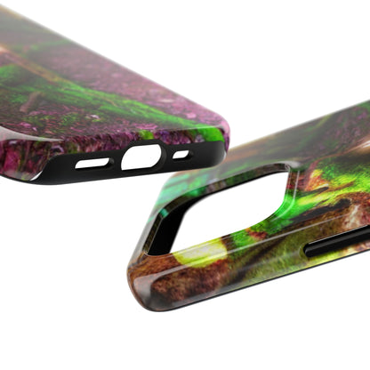 Forest Moss Candle Phone Case — Enchanted Woodland Tough Phone Case