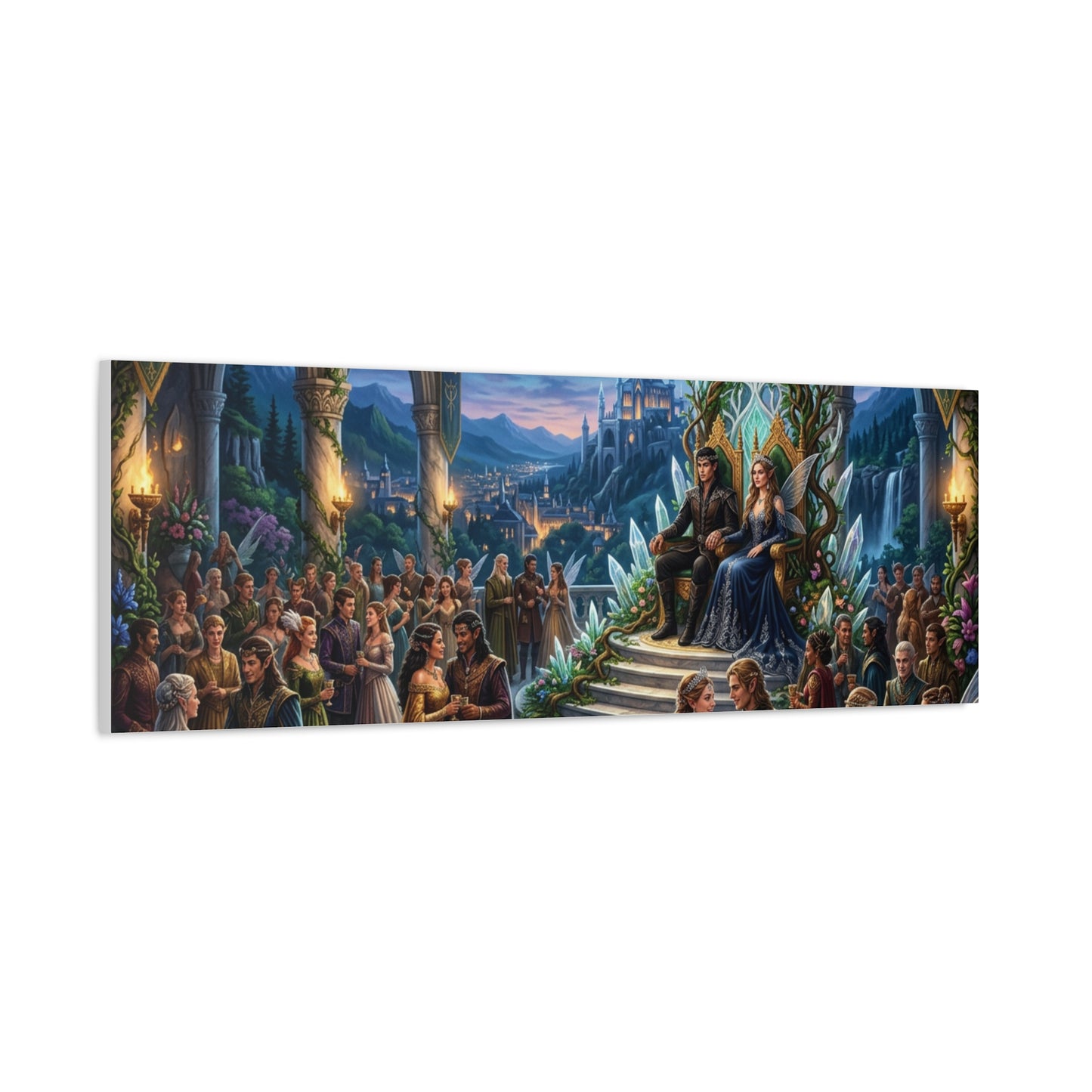 Fantasy Royal Coronation Canvas Art - Matte Stretched Wall Decor