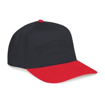 Sarcasm University Baseball Cap — Funny Embroidered Mid-Profile Hat