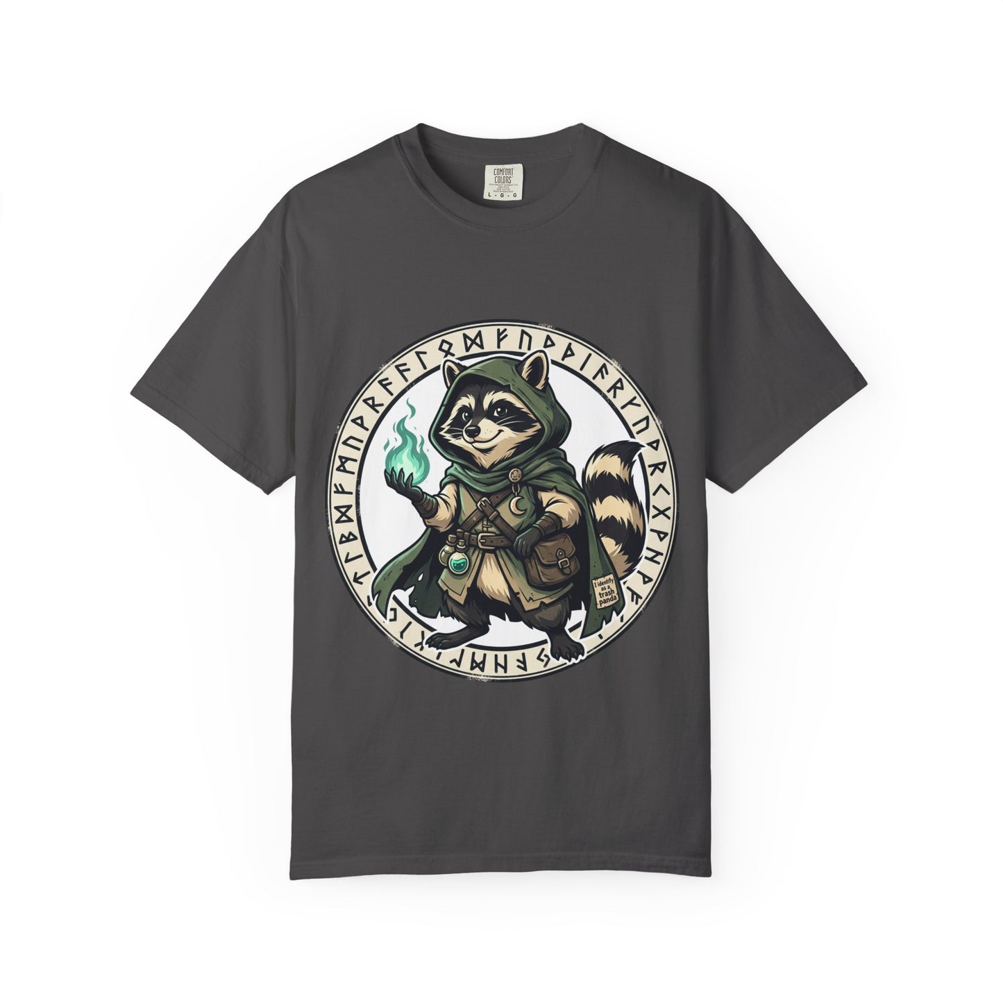 Raccoon Wizard T-Shirt – Cute Fantasy Mage Graphic Tee