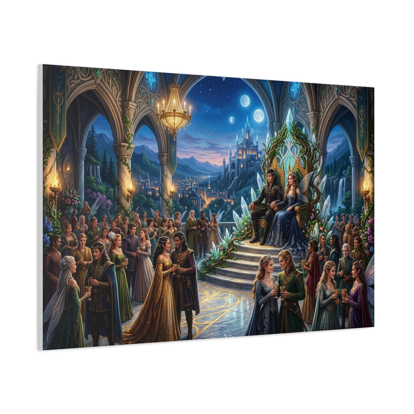 Fantasy Royal Coronation Canvas Art - Matte Stretched Wall Decor
