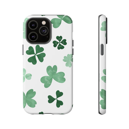 Shamrock Tough Phone Case — St. Patrick’s Day Clover Protective Cover