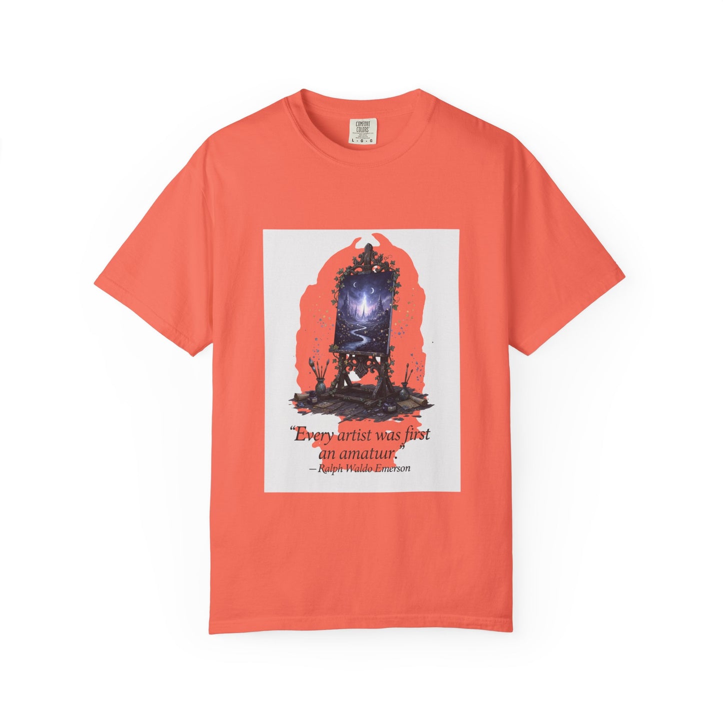 Artistic Mirror T-Shirt — "Every artist was first an amateur" Quote Graphic