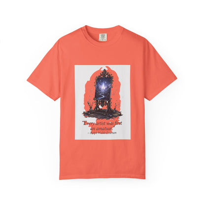 Artistic Mirror T-Shirt — "Every artist was first an amateur" Quote Graphic