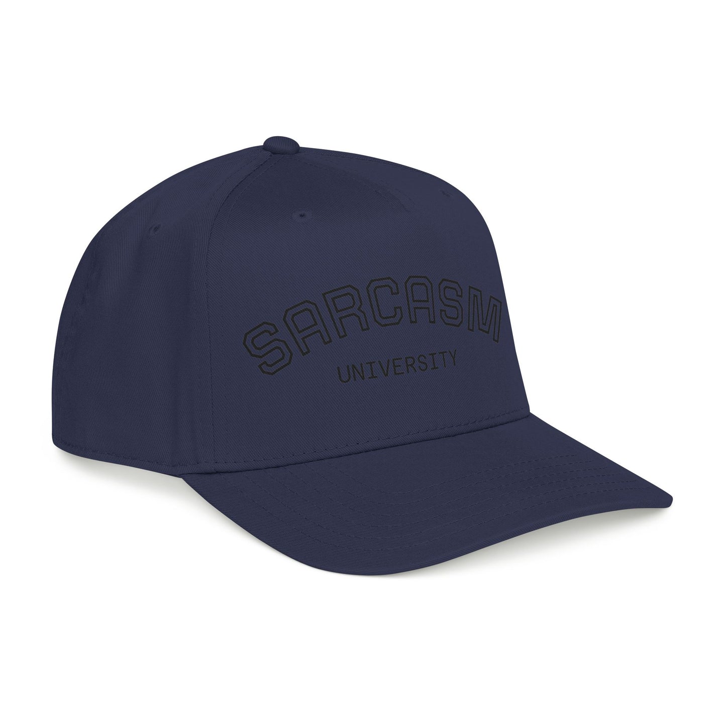 Sarcasm University Baseball Cap — Funny Embroidered Mid-Profile Hat