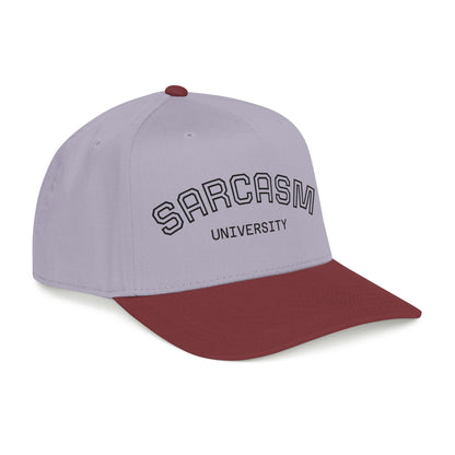 Sarcasm University Baseball Cap — Funny Embroidered Mid-Profile Hat