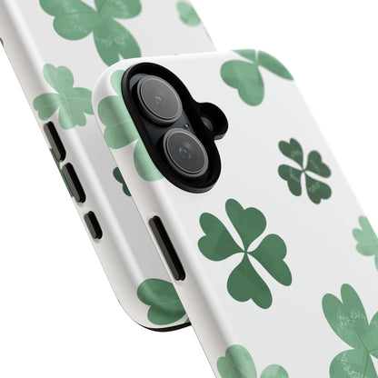 Shamrock Tough Phone Case — St. Patrick’s Day Clover Protective Cover