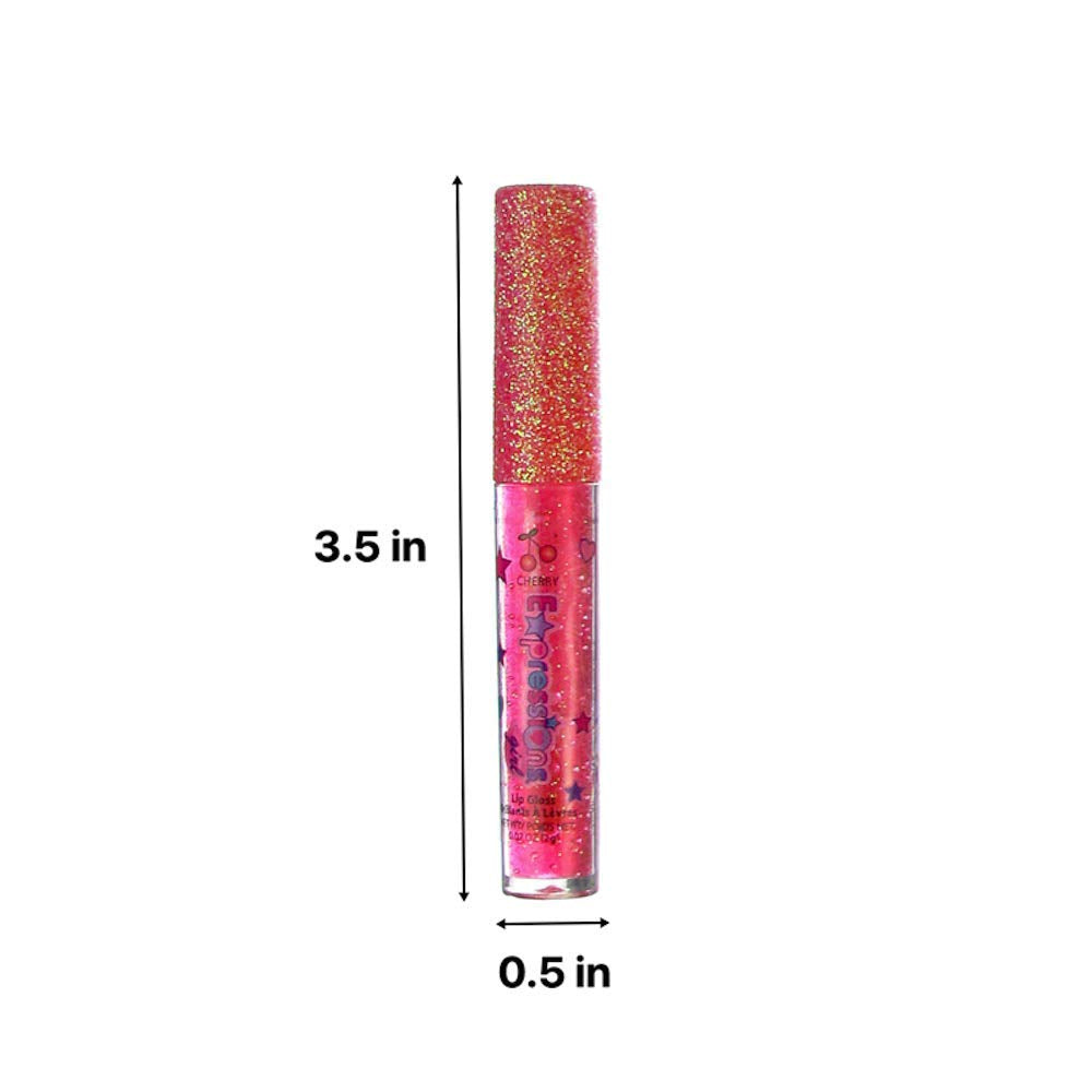 7Pc Fruity Flavored Lip Gloss Set – Assorted Fruit Flavor Lip Glosses | Non-Toxic Kids Makeup | Fun Shiny Lip Gloss Collection for Kids, Teens & Girls – Sweet & Glossy Lip Care
