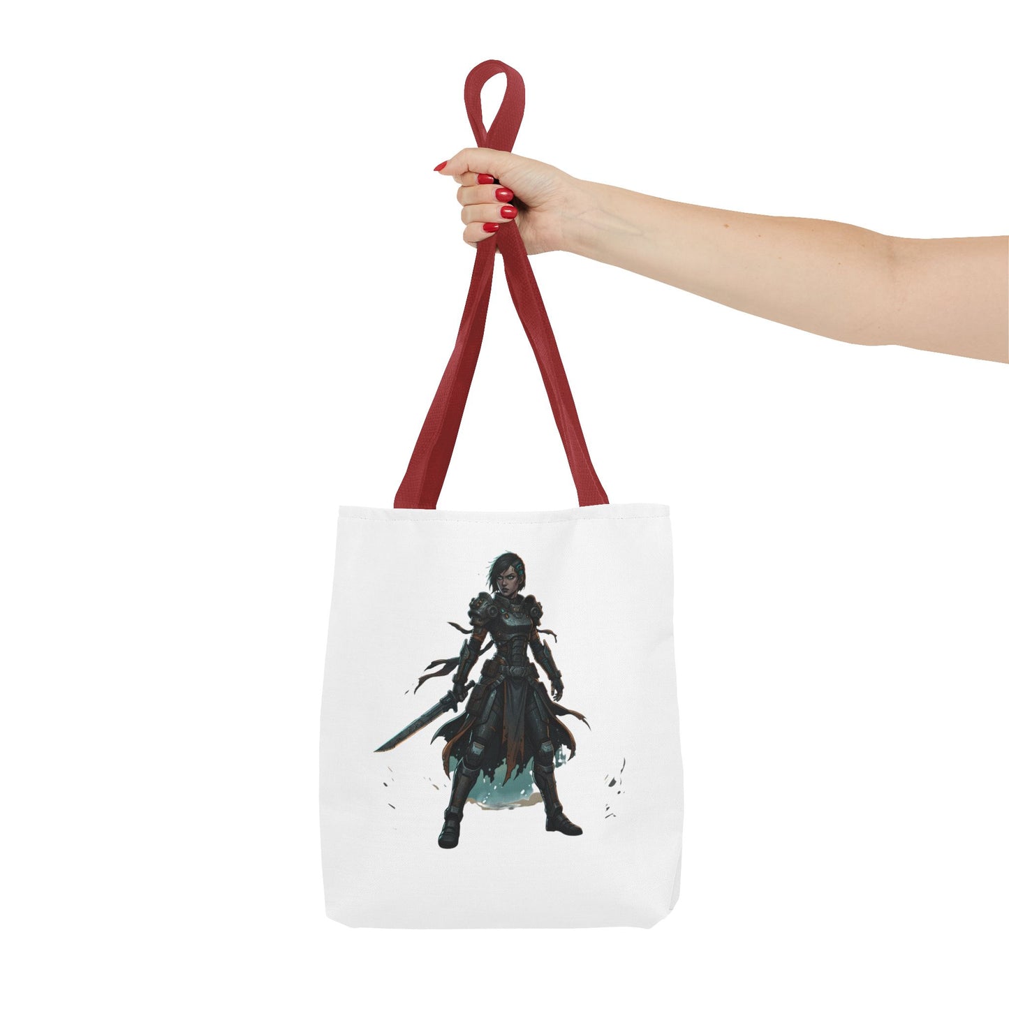 Rogue Warrior Tote Bag – Dark Fantasy Assassin Illustration