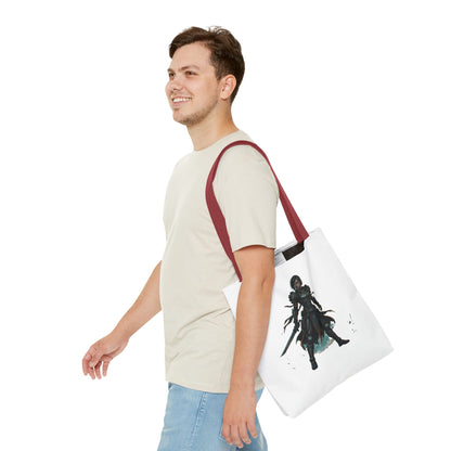 Rogue Warrior Tote Bag – Dark Fantasy Assassin Illustration