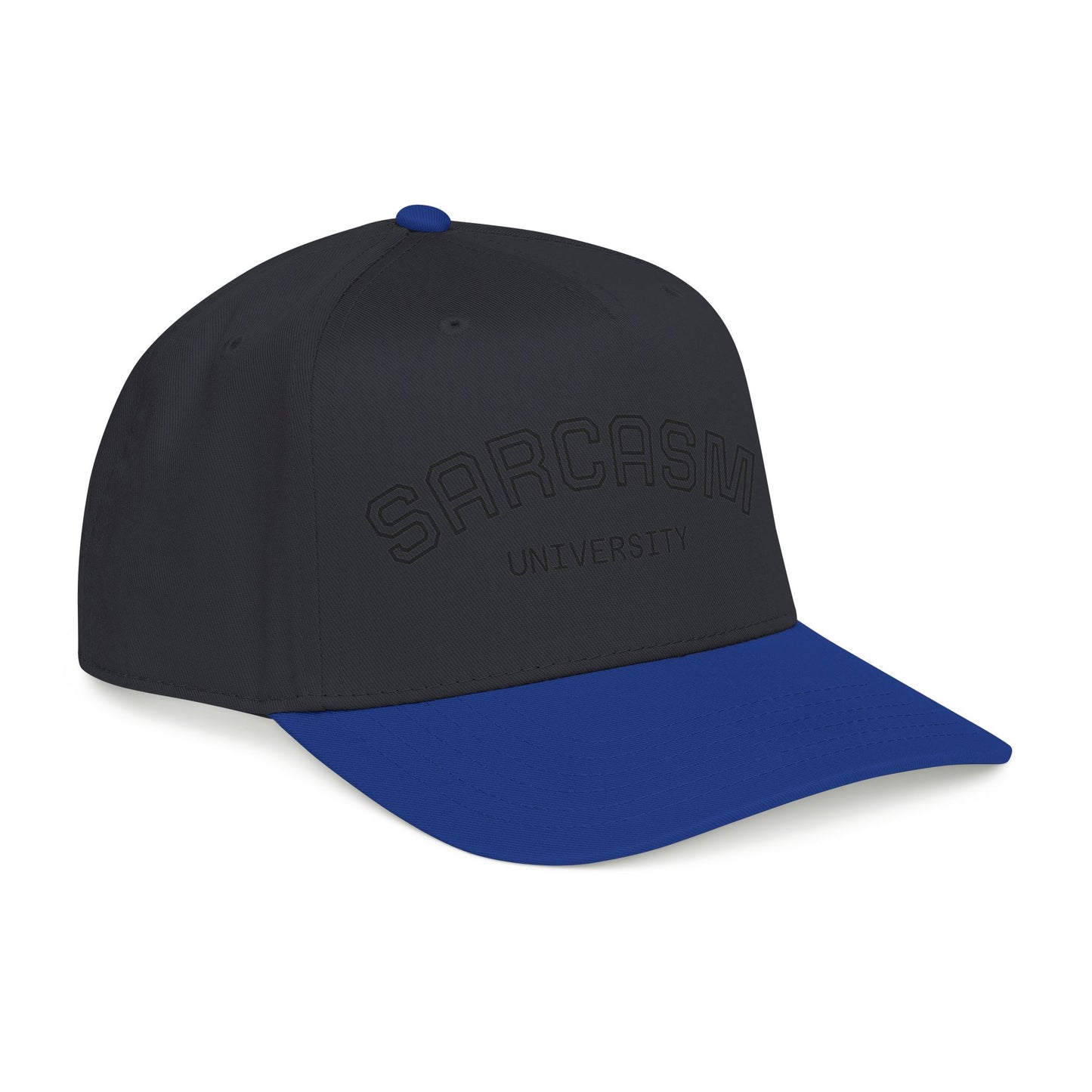 Sarcasm University Baseball Cap — Funny Embroidered Mid-Profile Hat