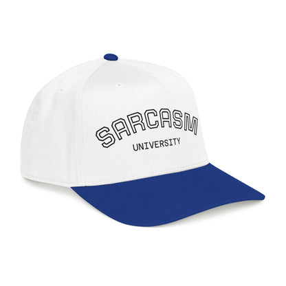 Sarcasm University Baseball Cap — Funny Embroidered Mid-Profile Hat