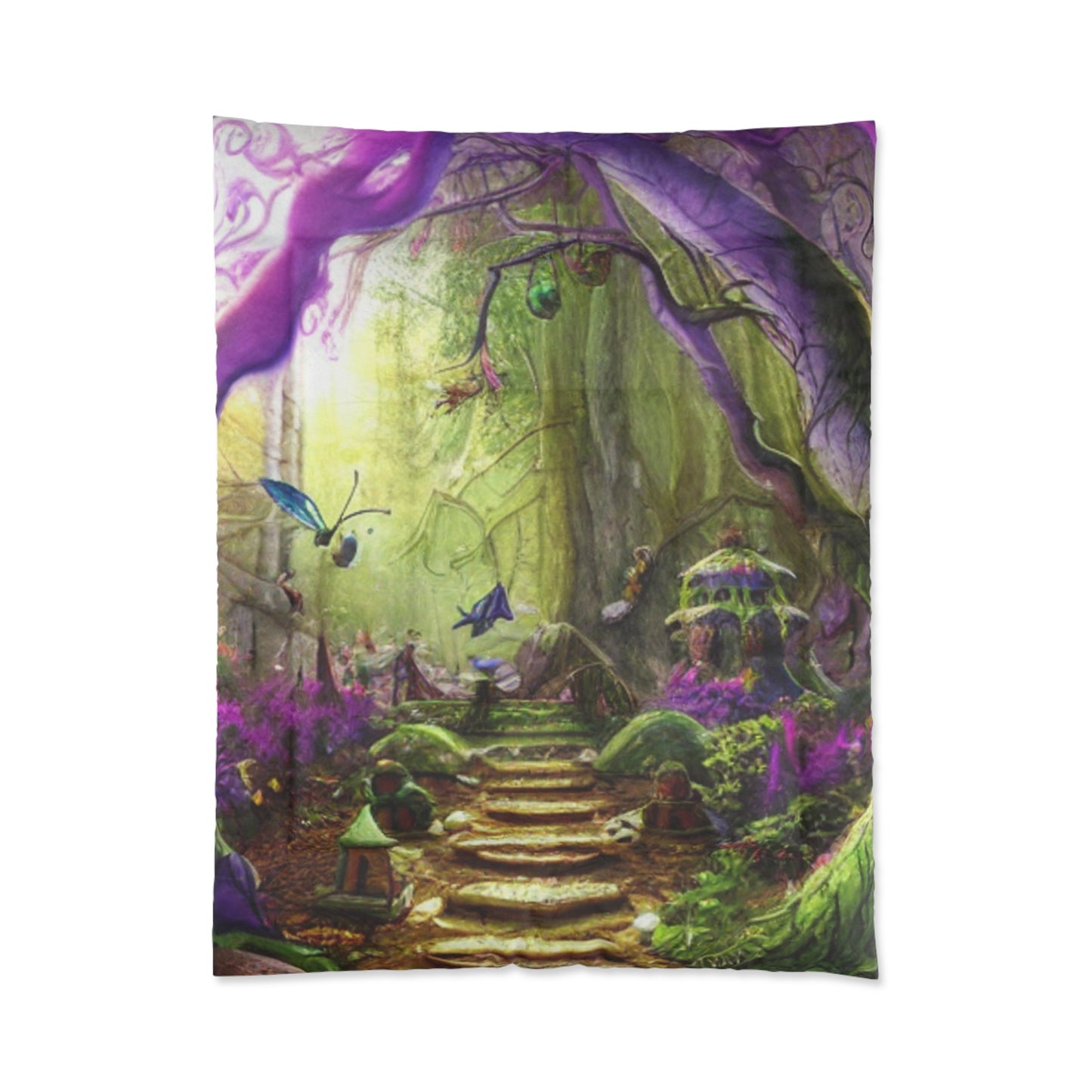 Enchanted Forest Comforter — Fantasy Fairy Path Bedding