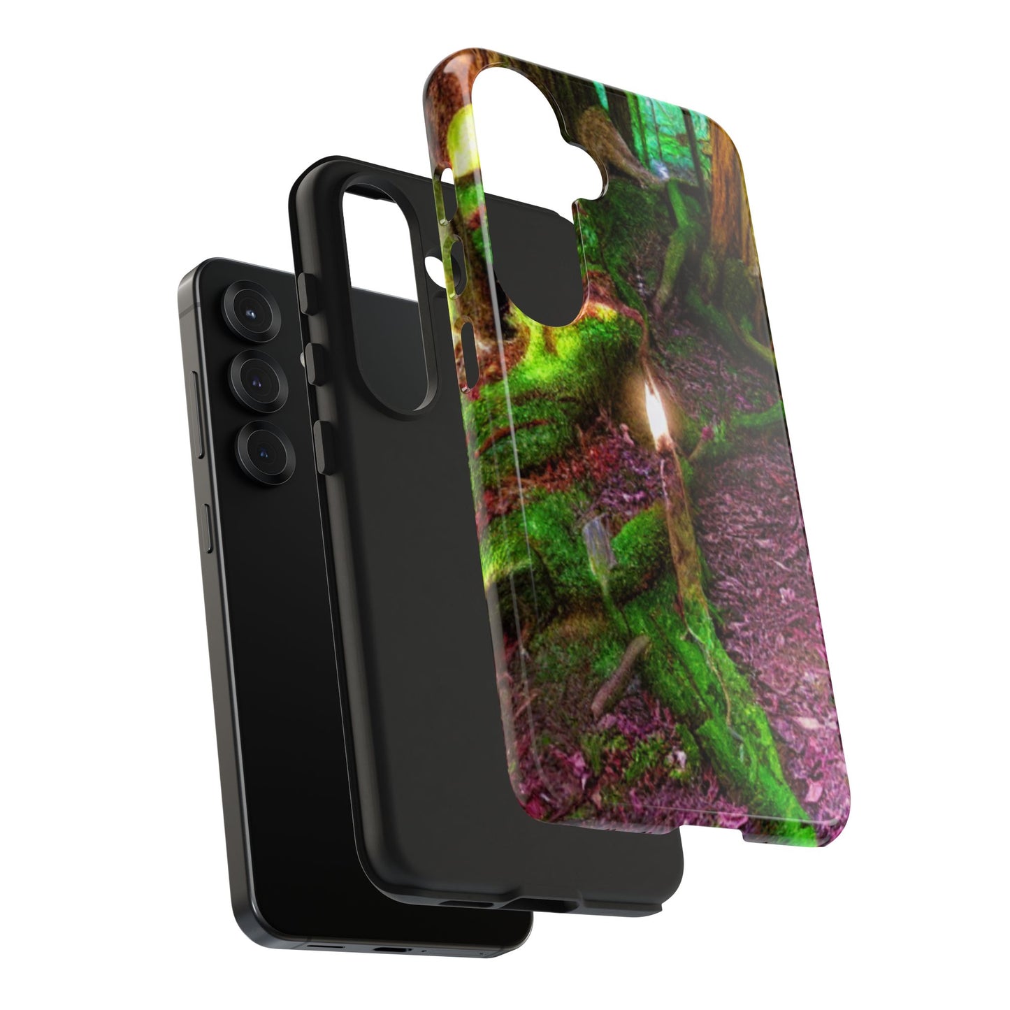 Forest Moss Candle Phone Case — Enchanted Woodland Tough Phone Case