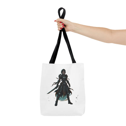 Rogue Warrior Tote Bag – Dark Fantasy Assassin Illustration