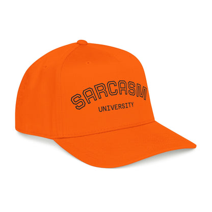 Sarcasm University Baseball Cap — Funny Embroidered Mid-Profile Hat