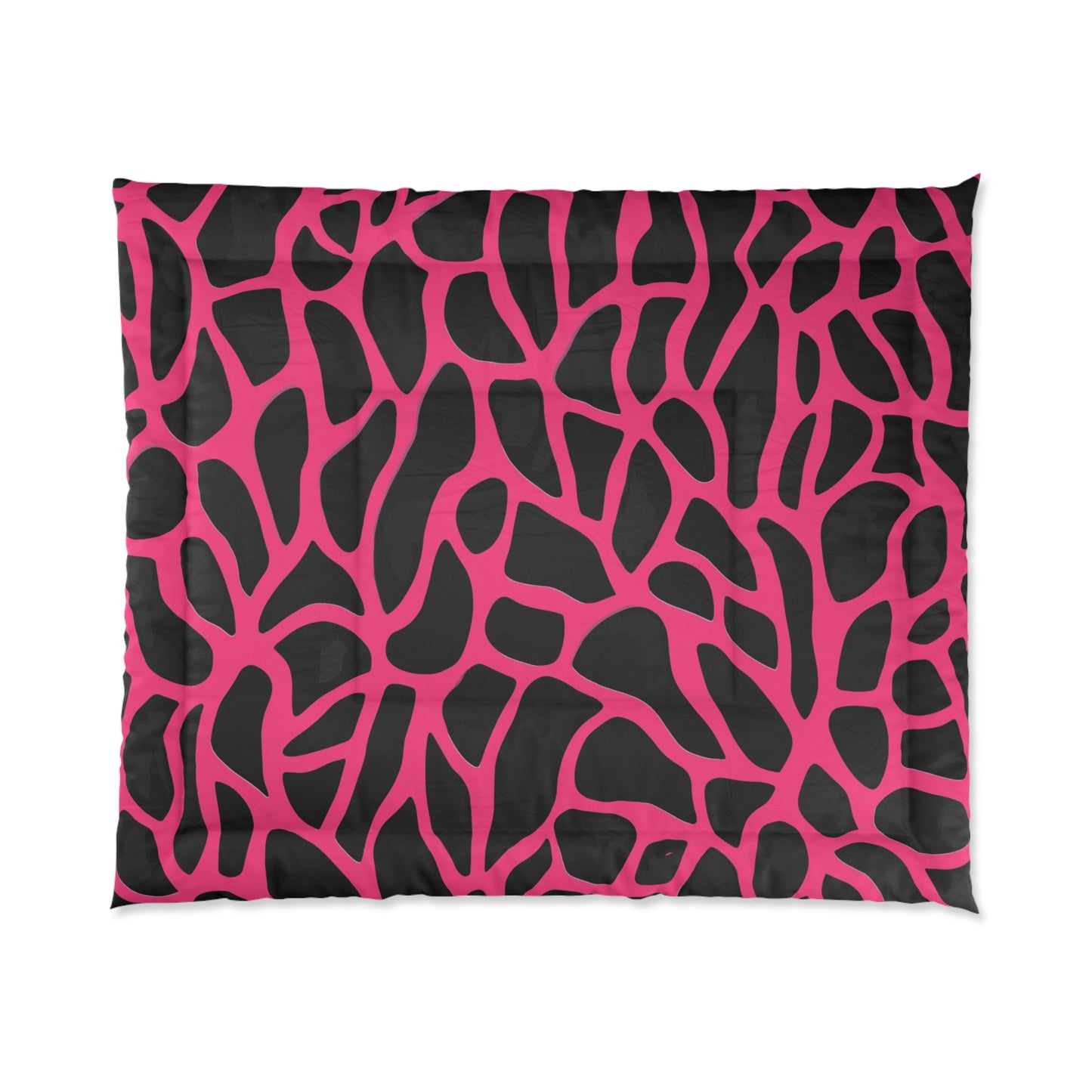 Pink Giraffe Print Comforter