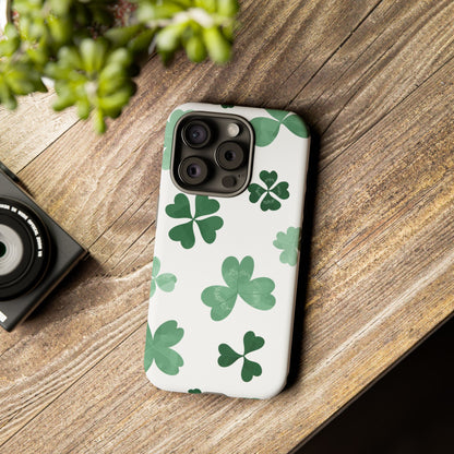 Shamrock Tough Phone Case — St. Patrick’s Day Clover Protective Cover