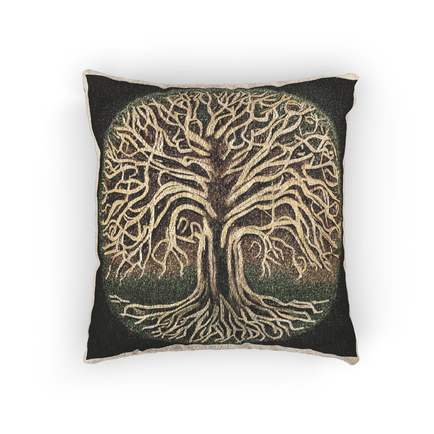 Woven Pillow — Tree of Life Tapestry Decorative Throw Pillow