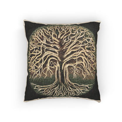 Woven Pillow — Tree of Life Tapestry Decorative Throw Pillow