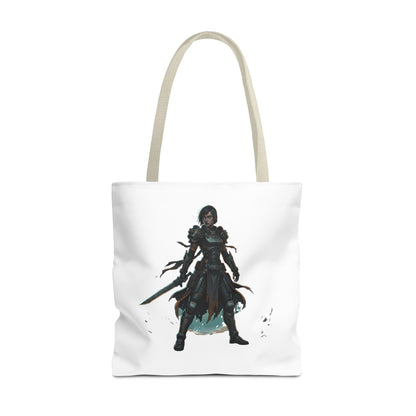 Rogue Warrior Tote Bag – Dark Fantasy Assassin Illustration