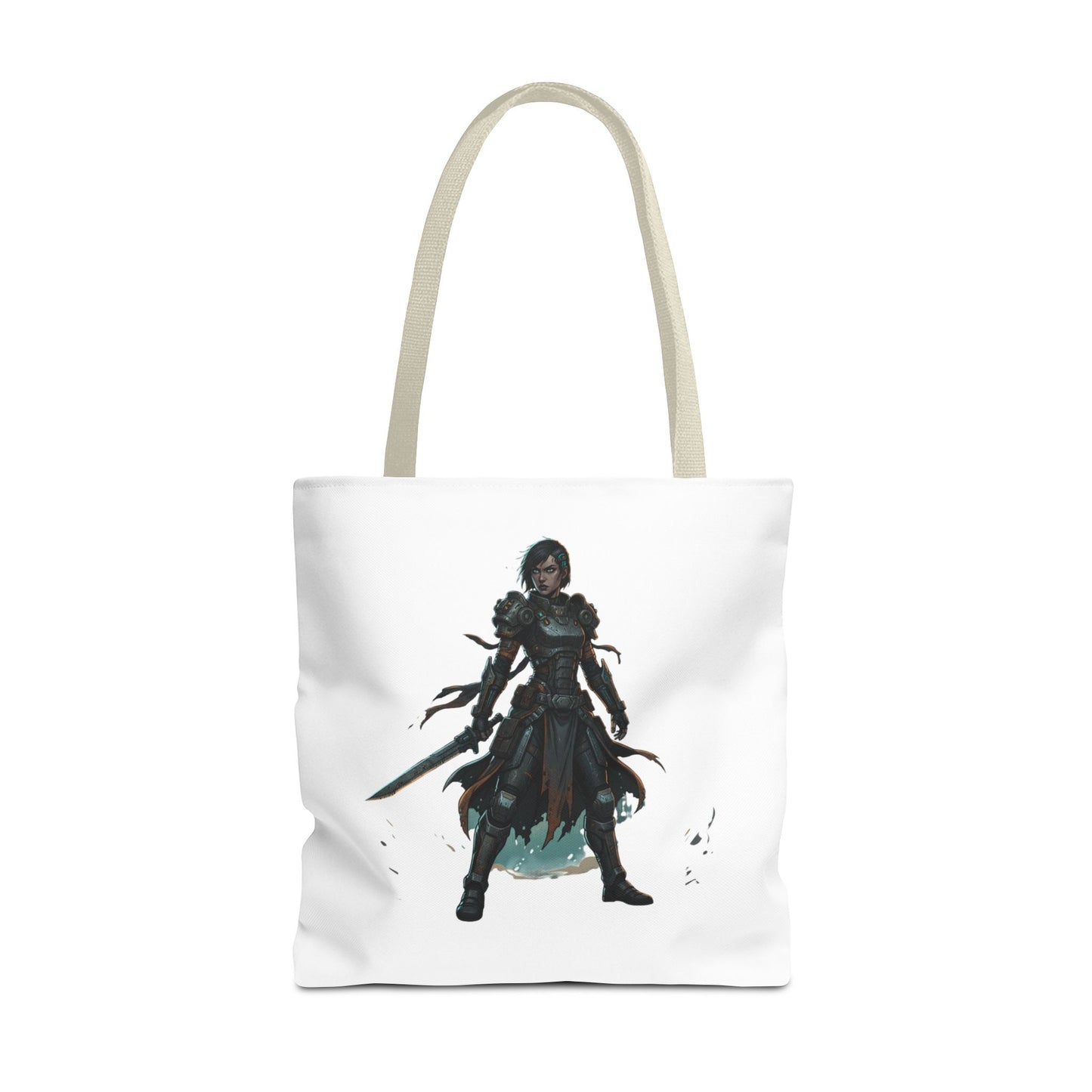 Rogue Warrior Tote Bag – Dark Fantasy Assassin Illustration