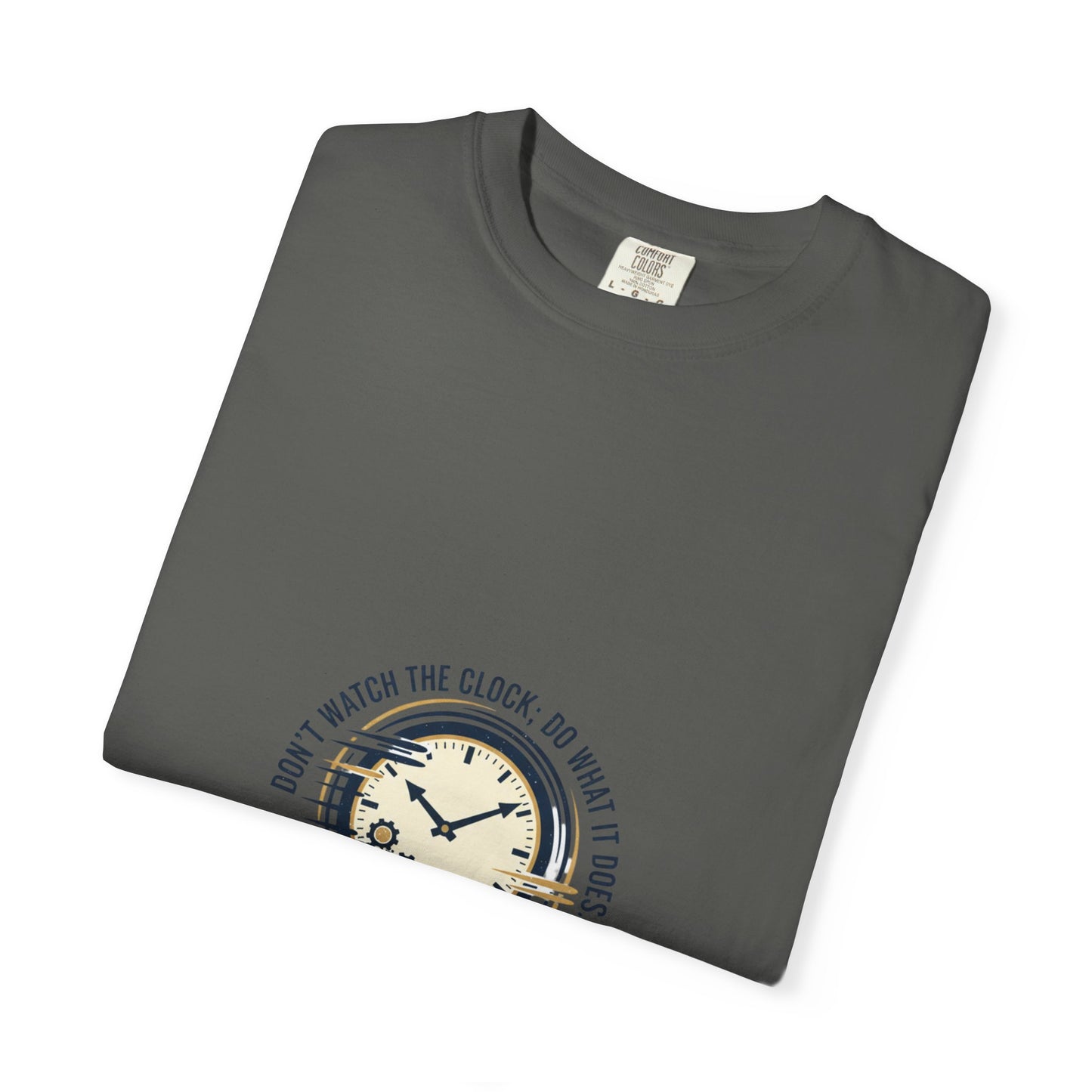 Keep Going Clock Graphic T-Shirt — Inspirational Quote Tee