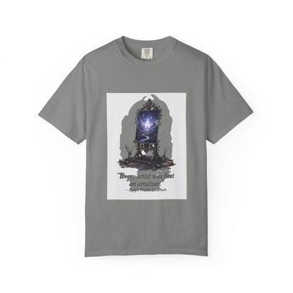 Artistic Mirror T-Shirt — "Every artist was first an amateur" Quote Graphic