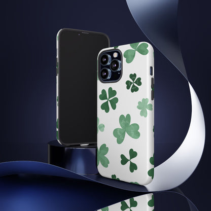 Shamrock Tough Phone Case — St. Patrick’s Day Clover Protective Cover