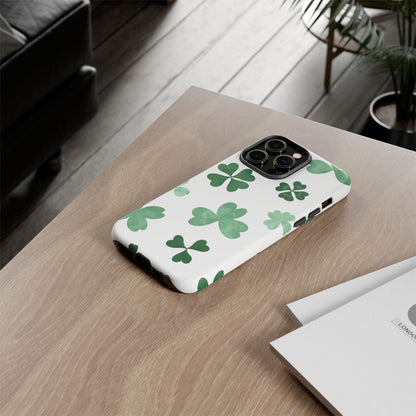 Shamrock Tough Phone Case — St. Patrick’s Day Clover Protective Cover