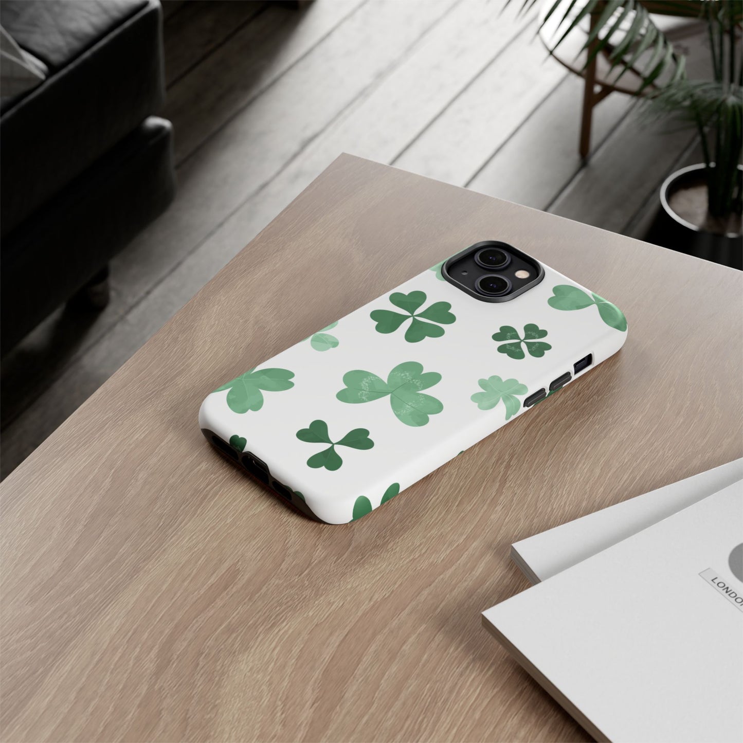 Shamrock Tough Phone Case — St. Patrick’s Day Clover Protective Cover