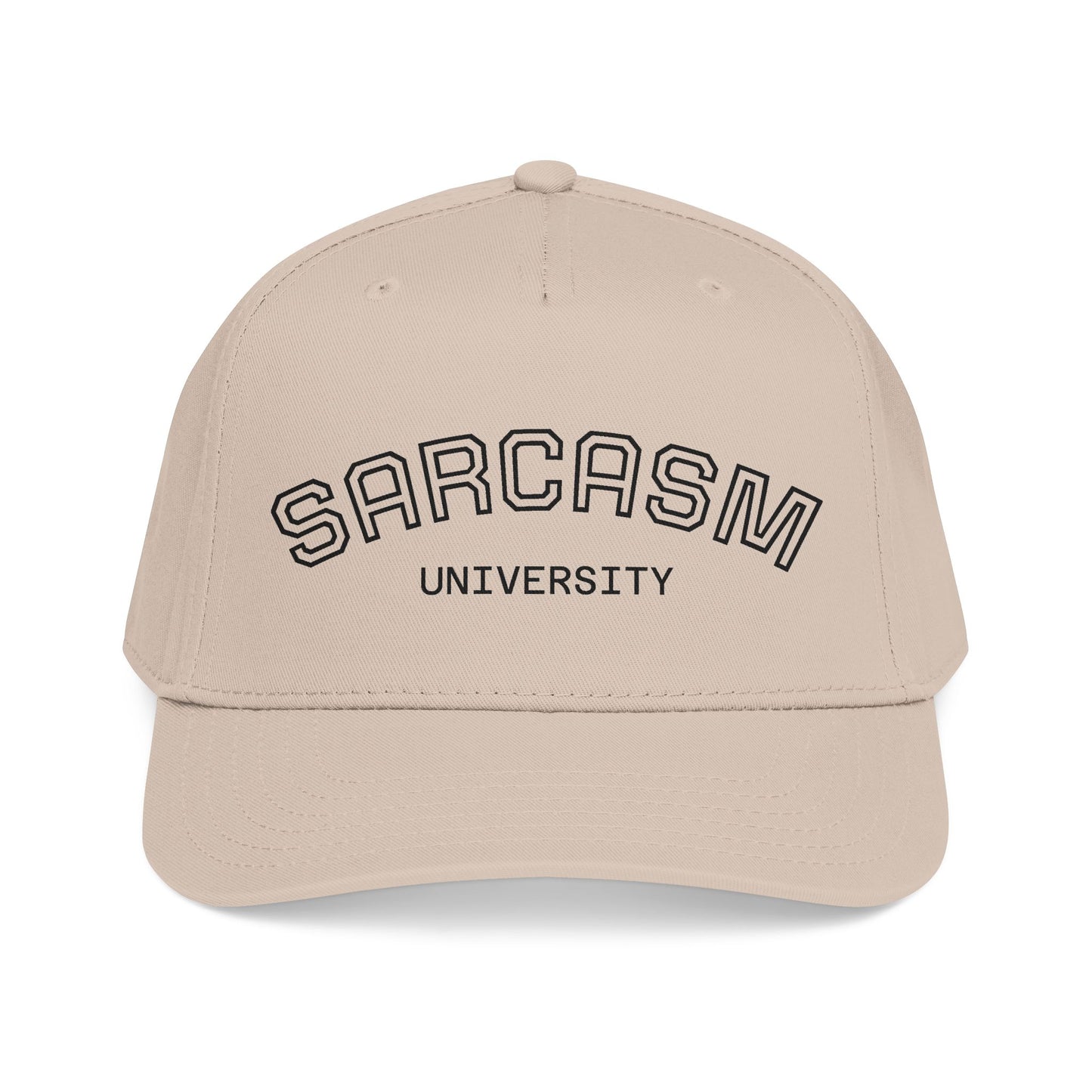 Sarcasm University Baseball Cap — Funny Embroidered Mid-Profile Hat