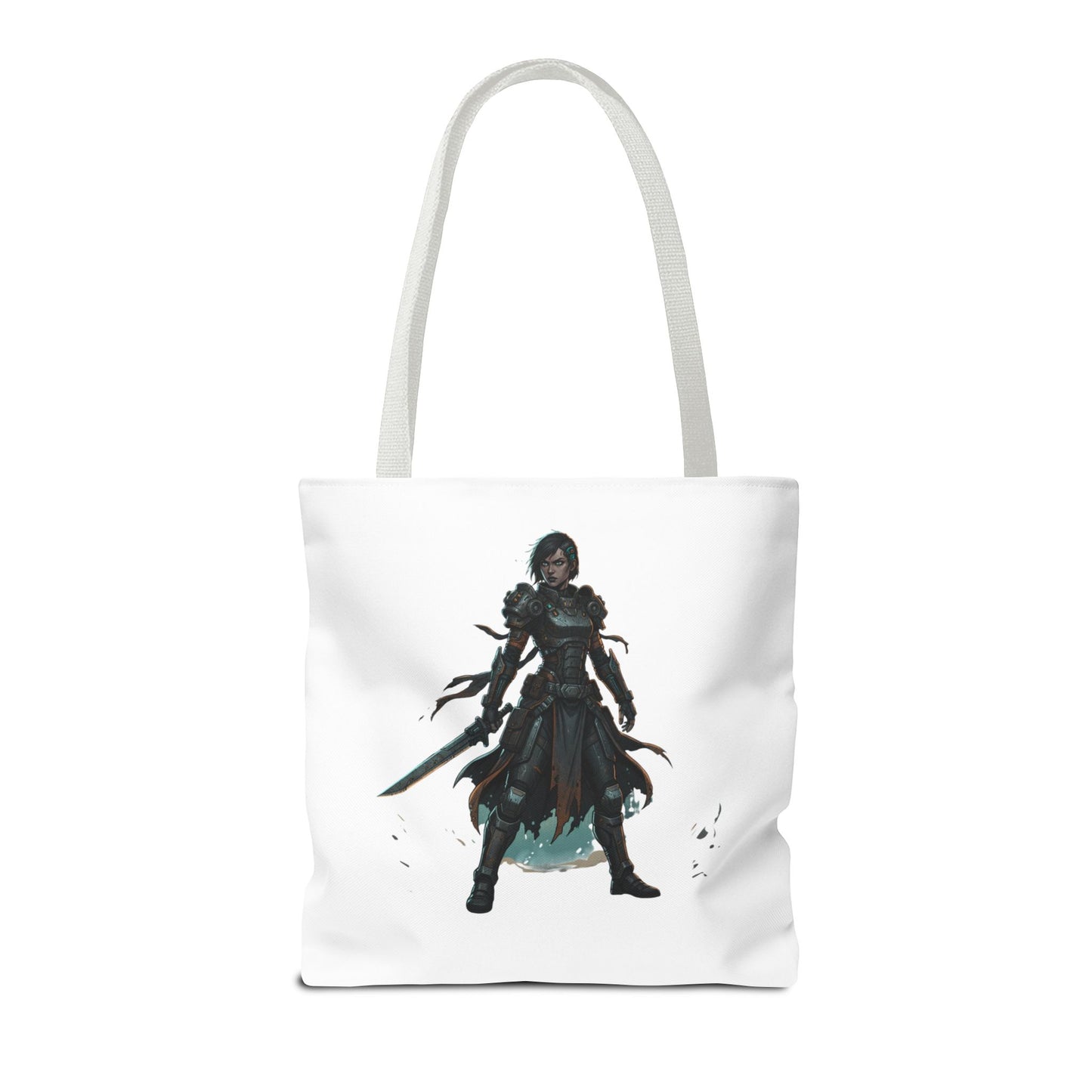 Rogue Warrior Tote Bag – Dark Fantasy Assassin Illustration