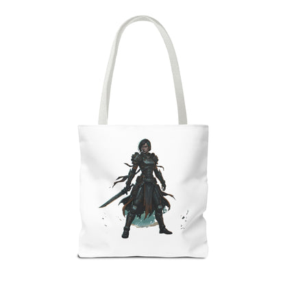 Rogue Warrior Tote Bag – Dark Fantasy Assassin Illustration