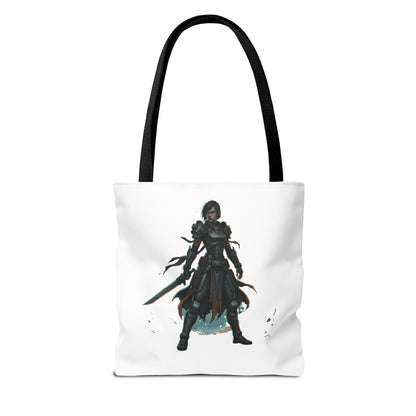 Rogue Warrior Tote Bag – Dark Fantasy Assassin Illustration
