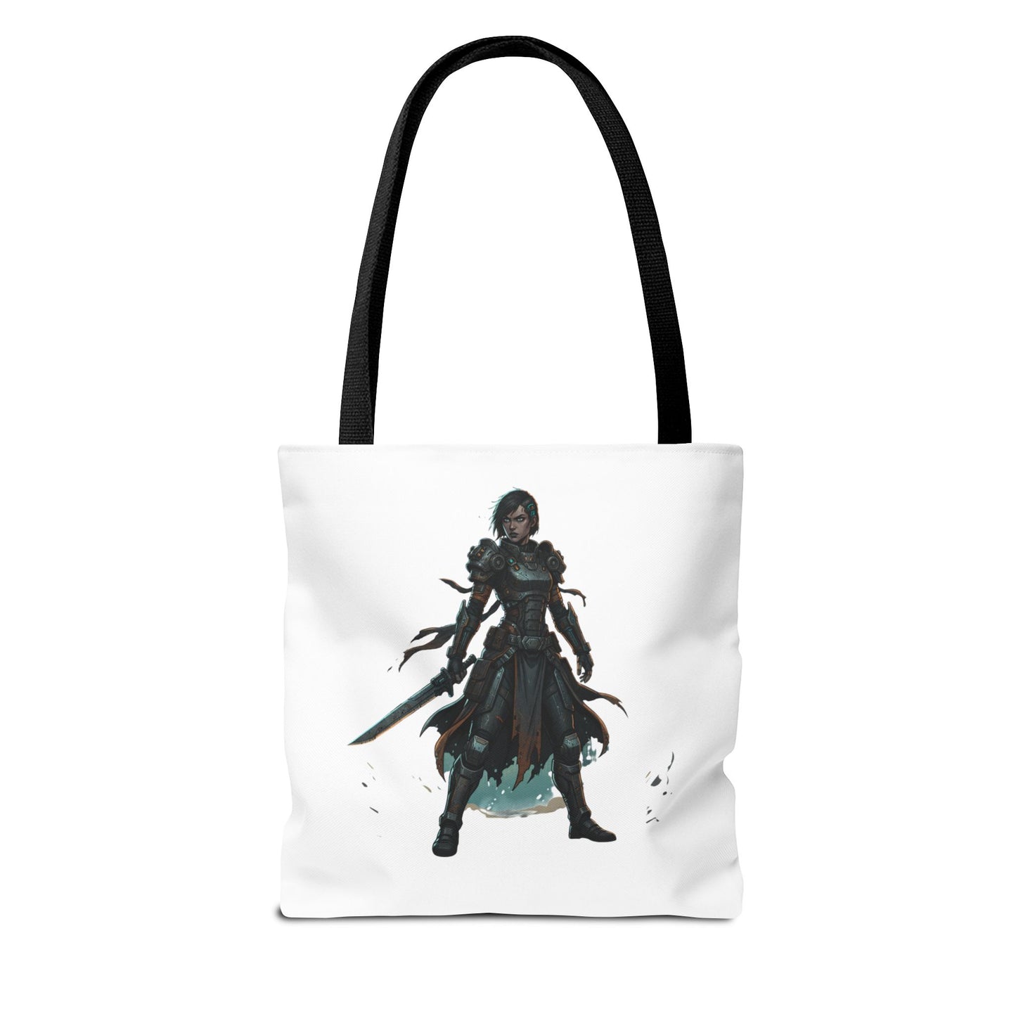 Rogue Warrior Tote Bag – Dark Fantasy Assassin Illustration