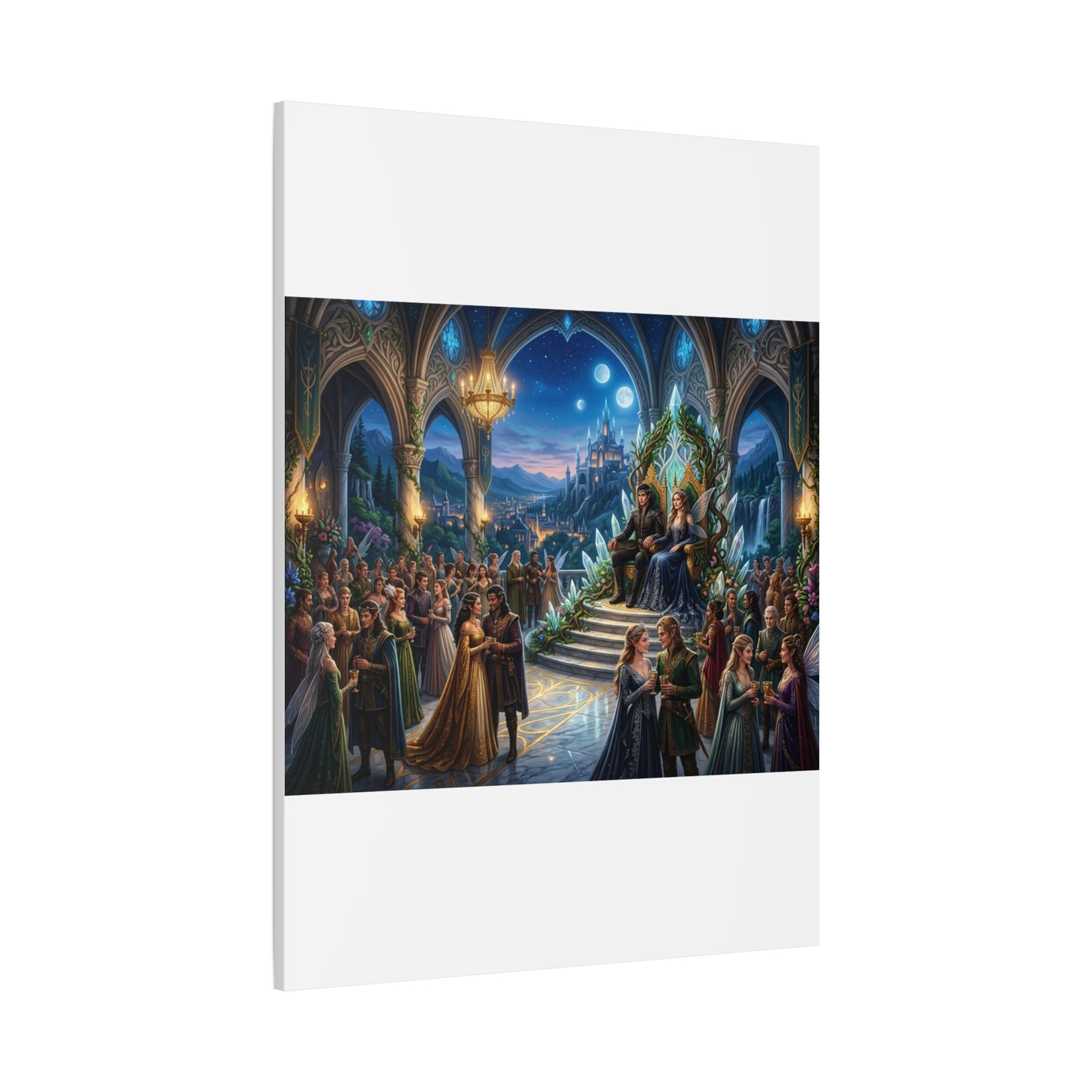 Fantasy Royal Coronation Canvas Art - Matte Stretched Wall Decor