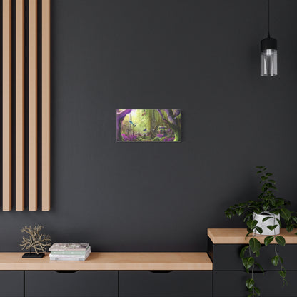 Enchanted Fairy Forest Canvas Wall Art — Magical Woodland Pathway