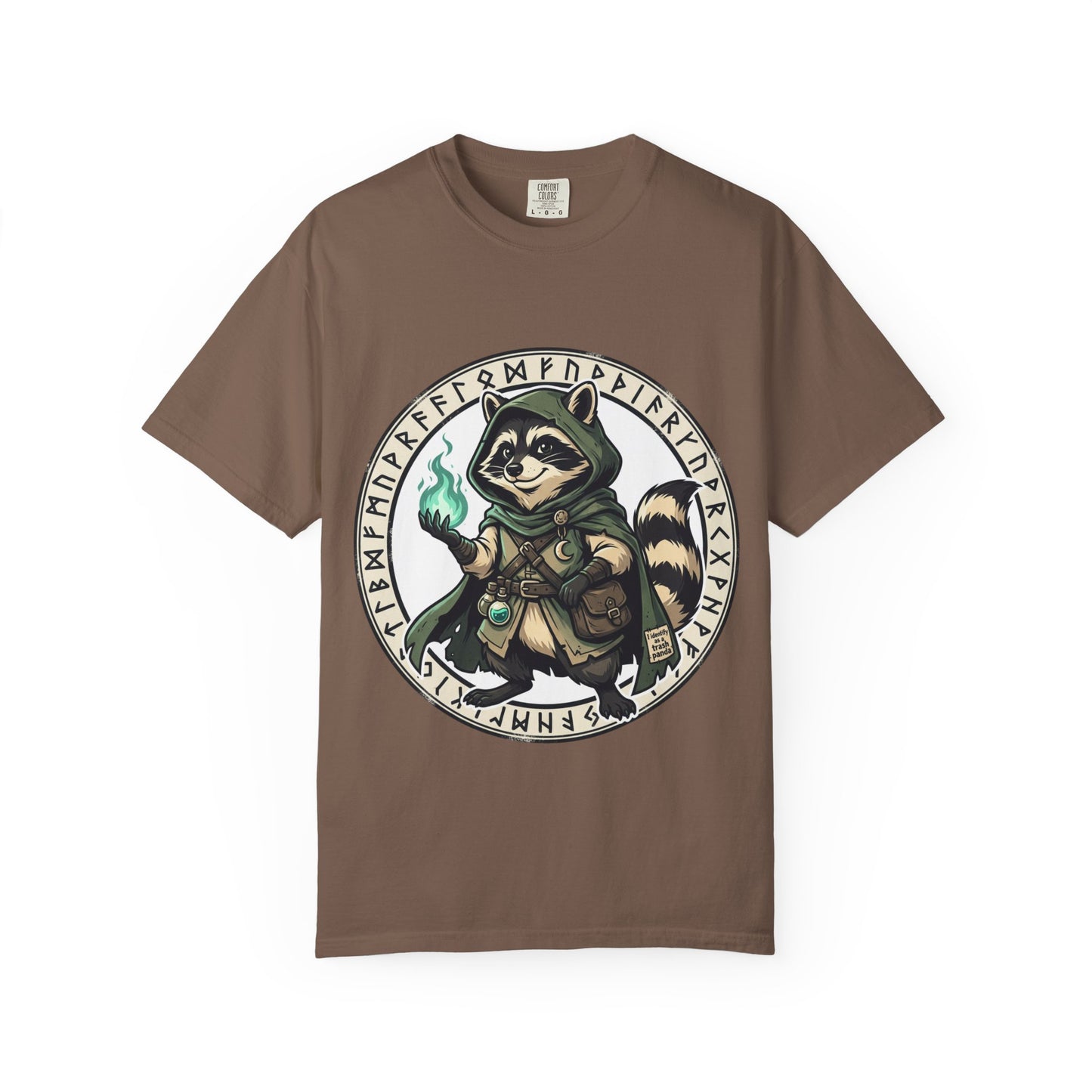 Raccoon Wizard T-Shirt – Cute Fantasy Mage Graphic Tee