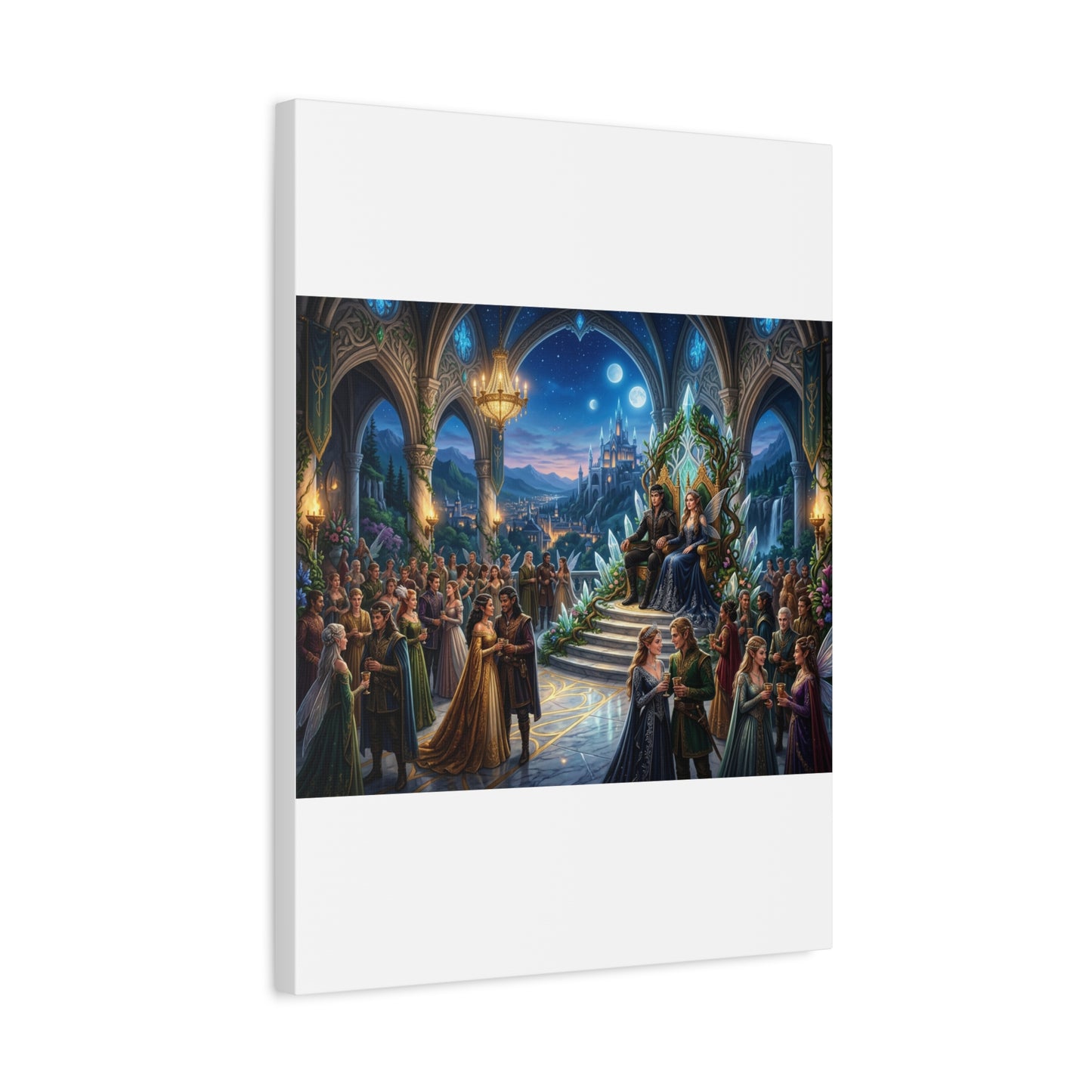 Fantasy Royal Coronation Canvas Art - Matte Stretched Wall Decor