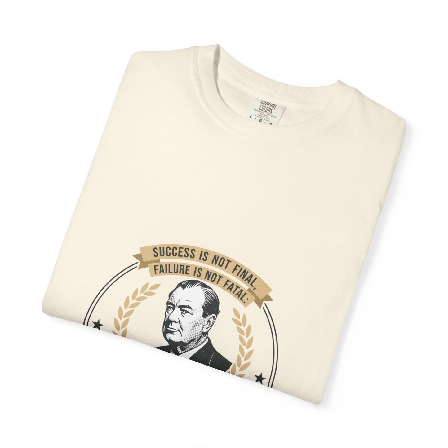 Courage Quote T-Shirt — "It Is the Courage That Counts" Motivational Tee